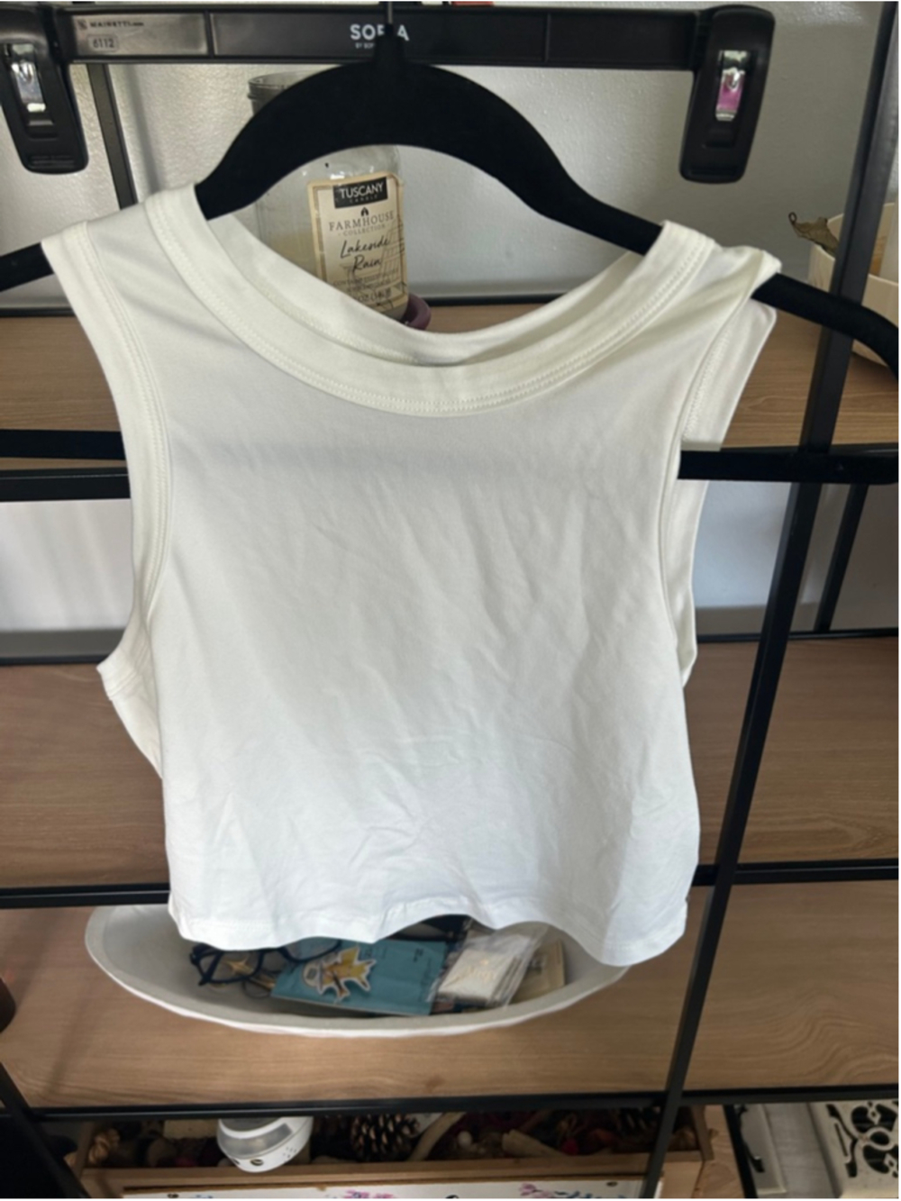 Women's Unbranded White Crop Top Size S